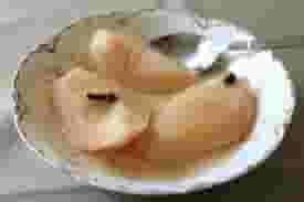 Reisling Poached Pears Dessert for Two