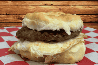 Breakfast Sandwiches with Egg & Meat