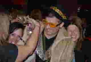 People in dressed up at a cocktail party