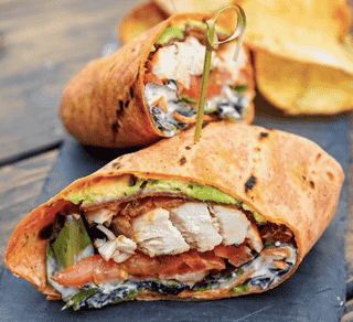 Grilled Buffalo Chicken Wrap
