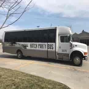 White bus exterior