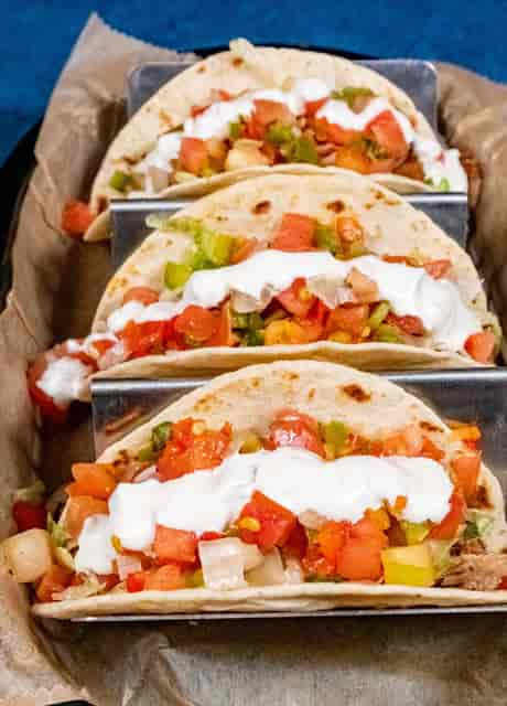 Three tacos