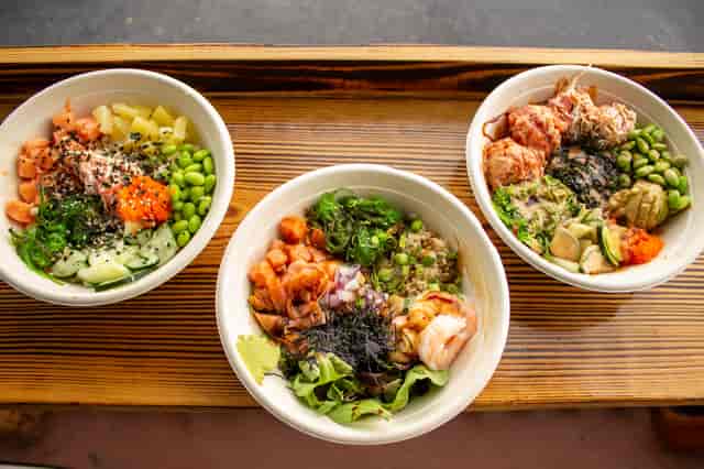 bowls on a table