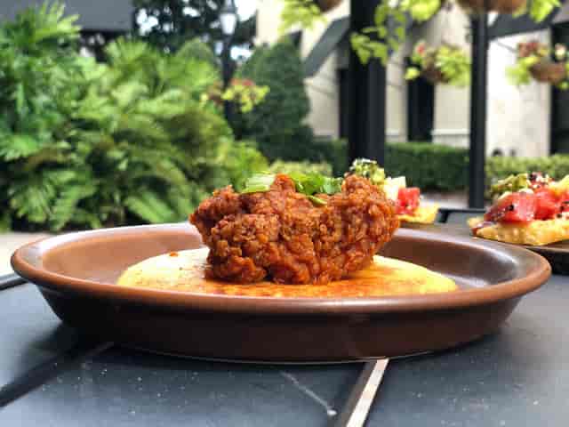 hot chicken and johnny cake