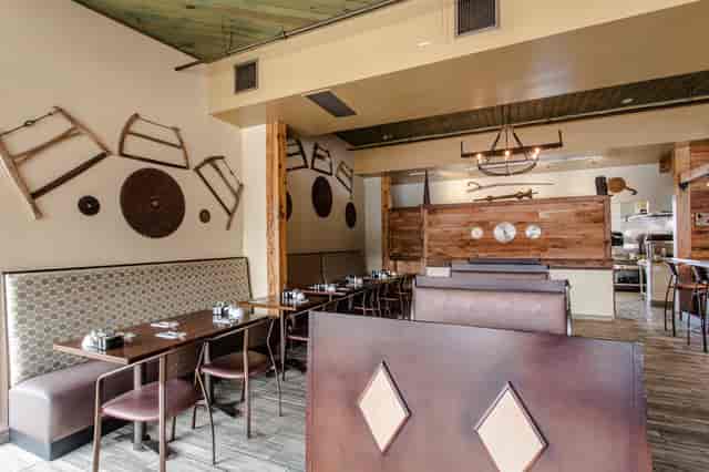 booths inside the restaurant