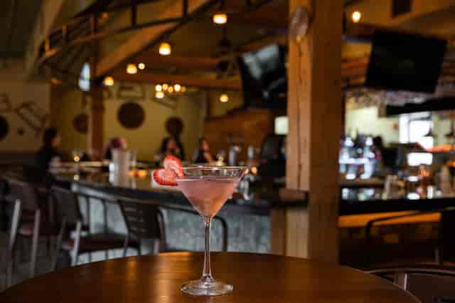 cocktail on a table