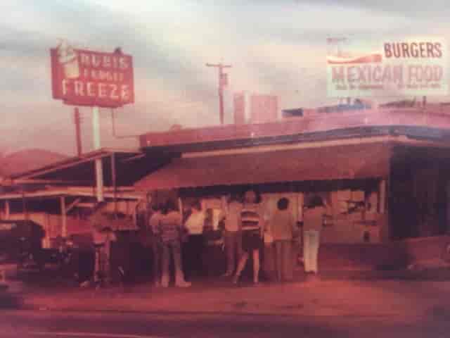 Old school picture of restaurant when it first opened