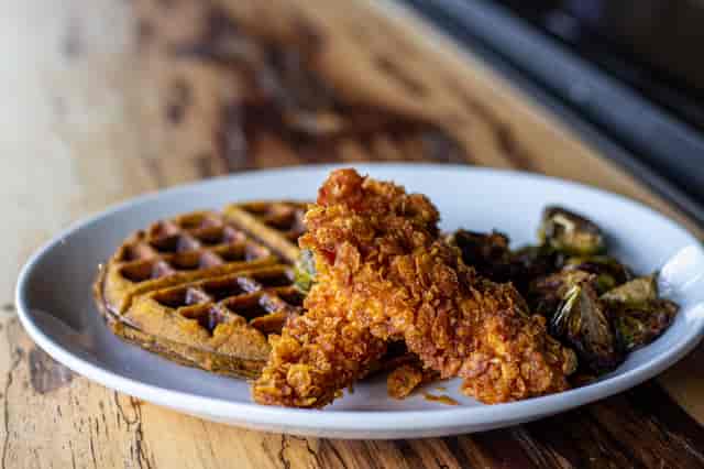 chicken and waffles