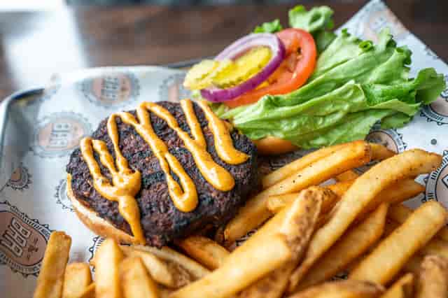 black bean burger