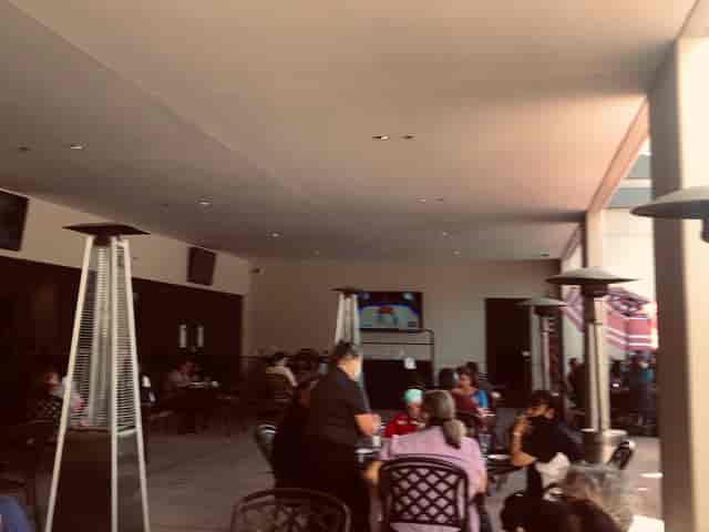 large covered patio