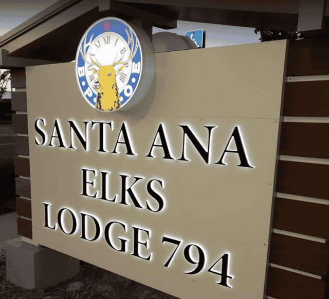 elks street sign