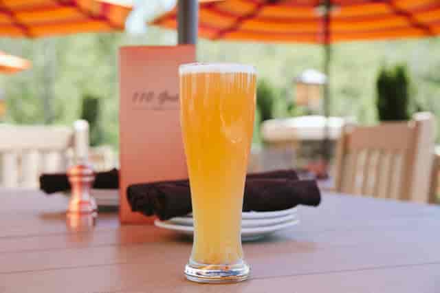 beer on patio