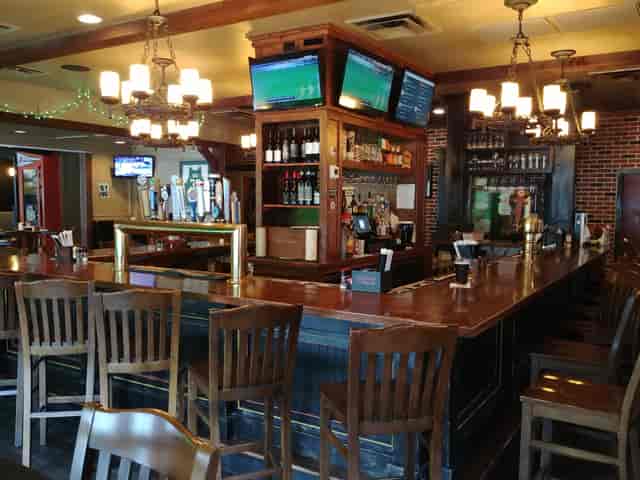 View of the bar at Keegans in Vinnings