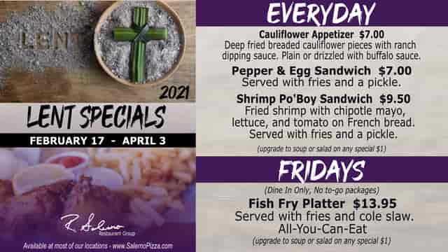 Lent Specials start today!