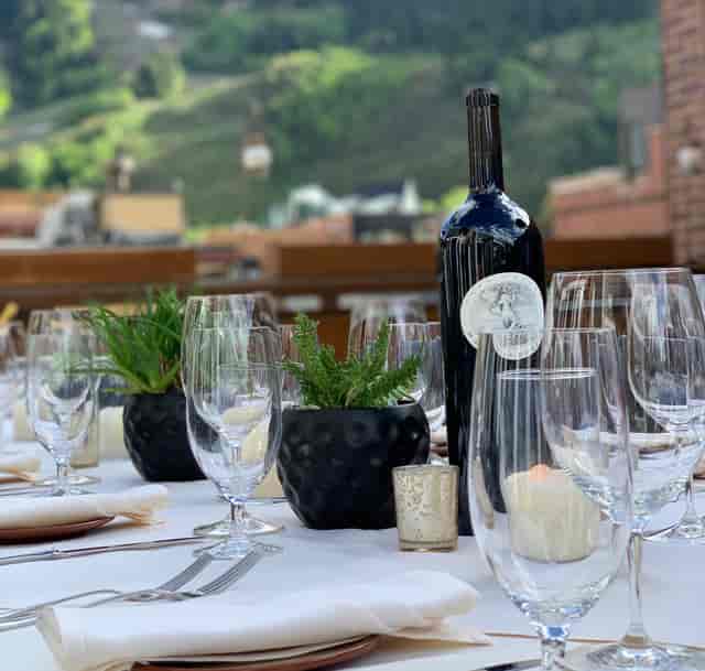 wine bottles