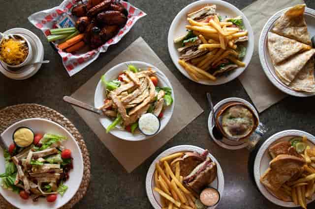various diner dishes