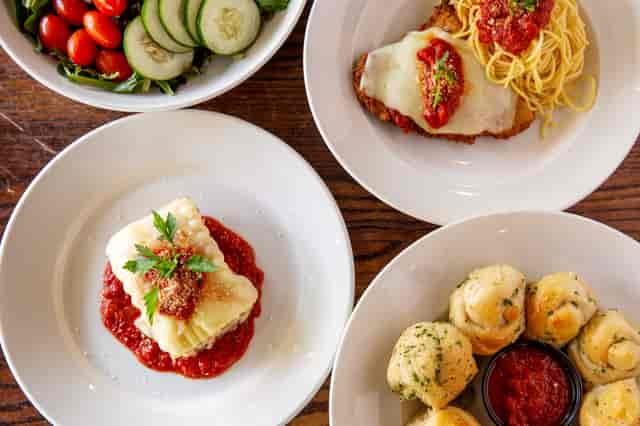 Multiple pasta dishes