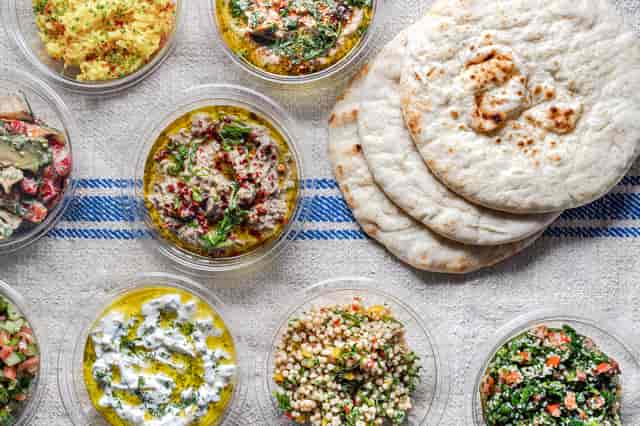 pita and sides