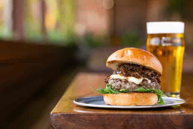 burgers and beer