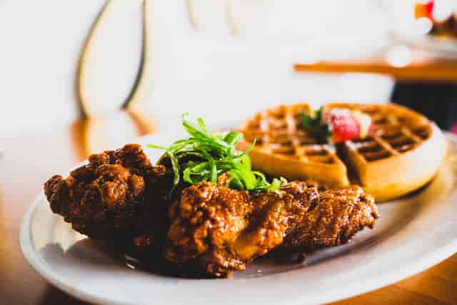 chicken and waffles