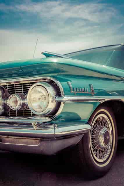 blue car exterior