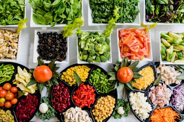catered veggies