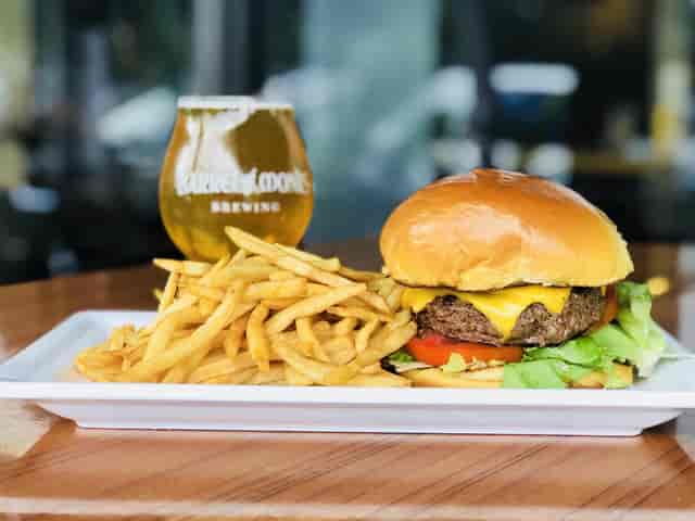 Burger and fries