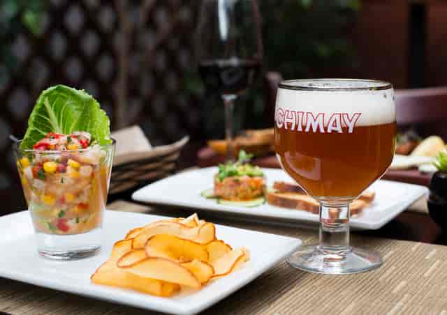 beer and appetizers