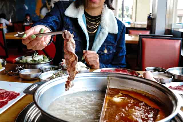 meat and soup