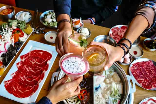 cheers with drinks