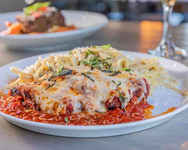 Chicken Paremsan with Spaghetti