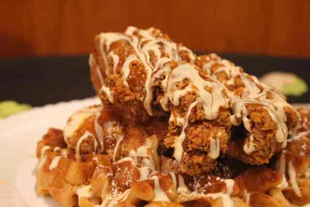 chicken and waffles