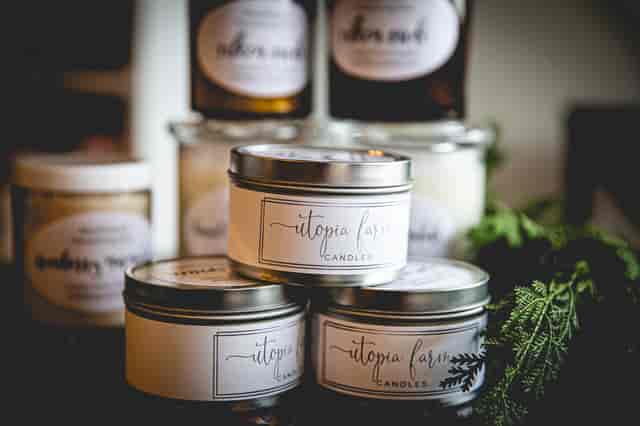 Candles in a tin