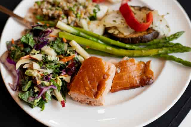 Salad and Meat Plates