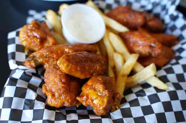 wings and fries