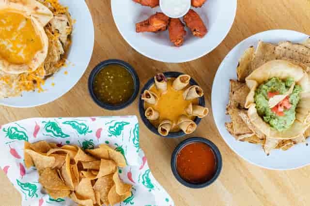 group shot of food