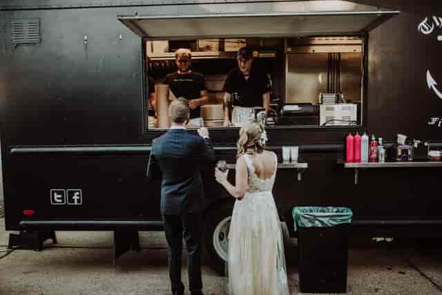 Wedding food truck catering