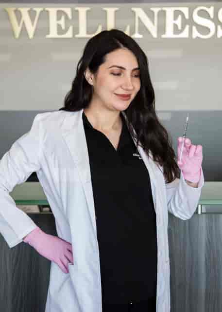 Woman receiving Botox