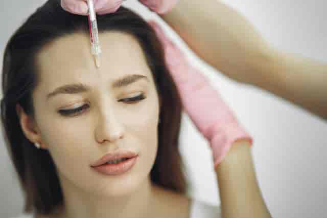 Woman receiving Botox