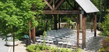 exterior wedding set up
