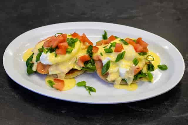salmon and egg