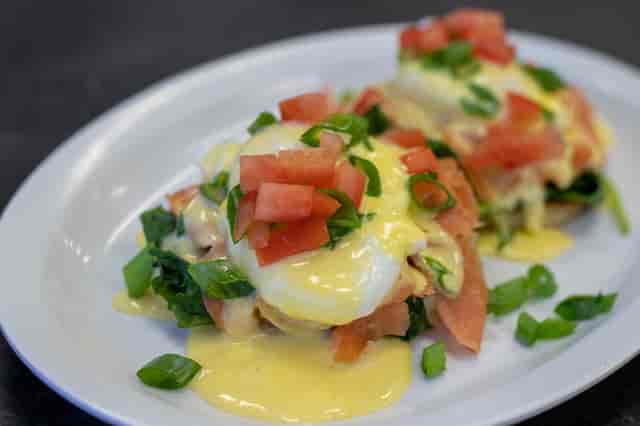 salmon and egg