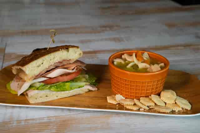 sandwich and soup
