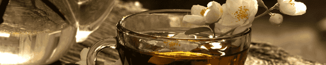 tea with flower