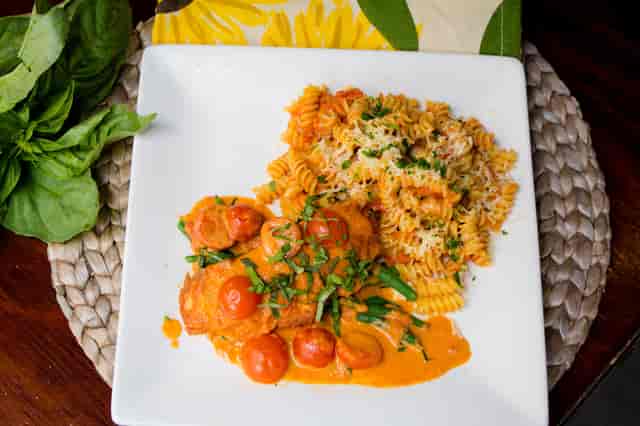 tomato and pasta dish