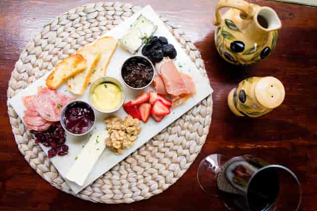 fruit and cheese plate