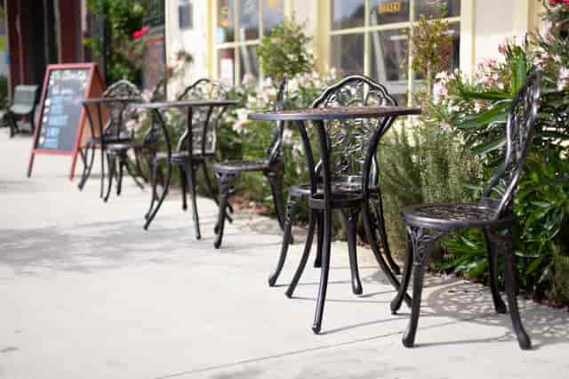 exterior seating