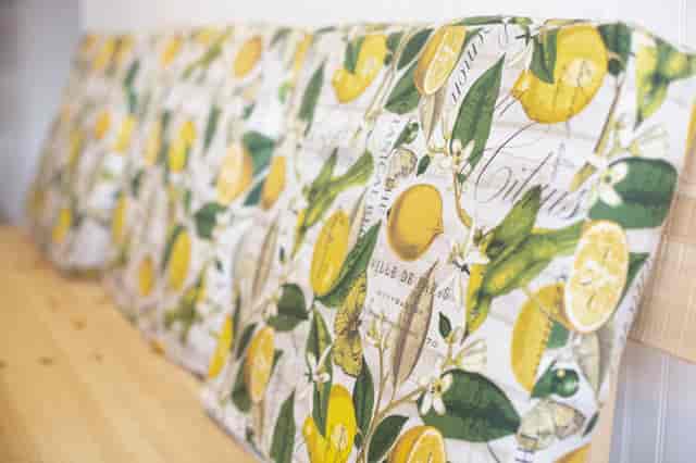 bench and cushion