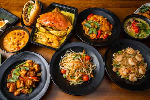 Assortment of Southeast Asian dishes