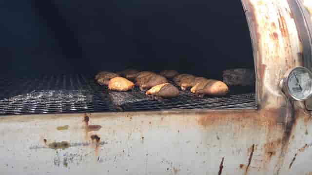 chicken on grill